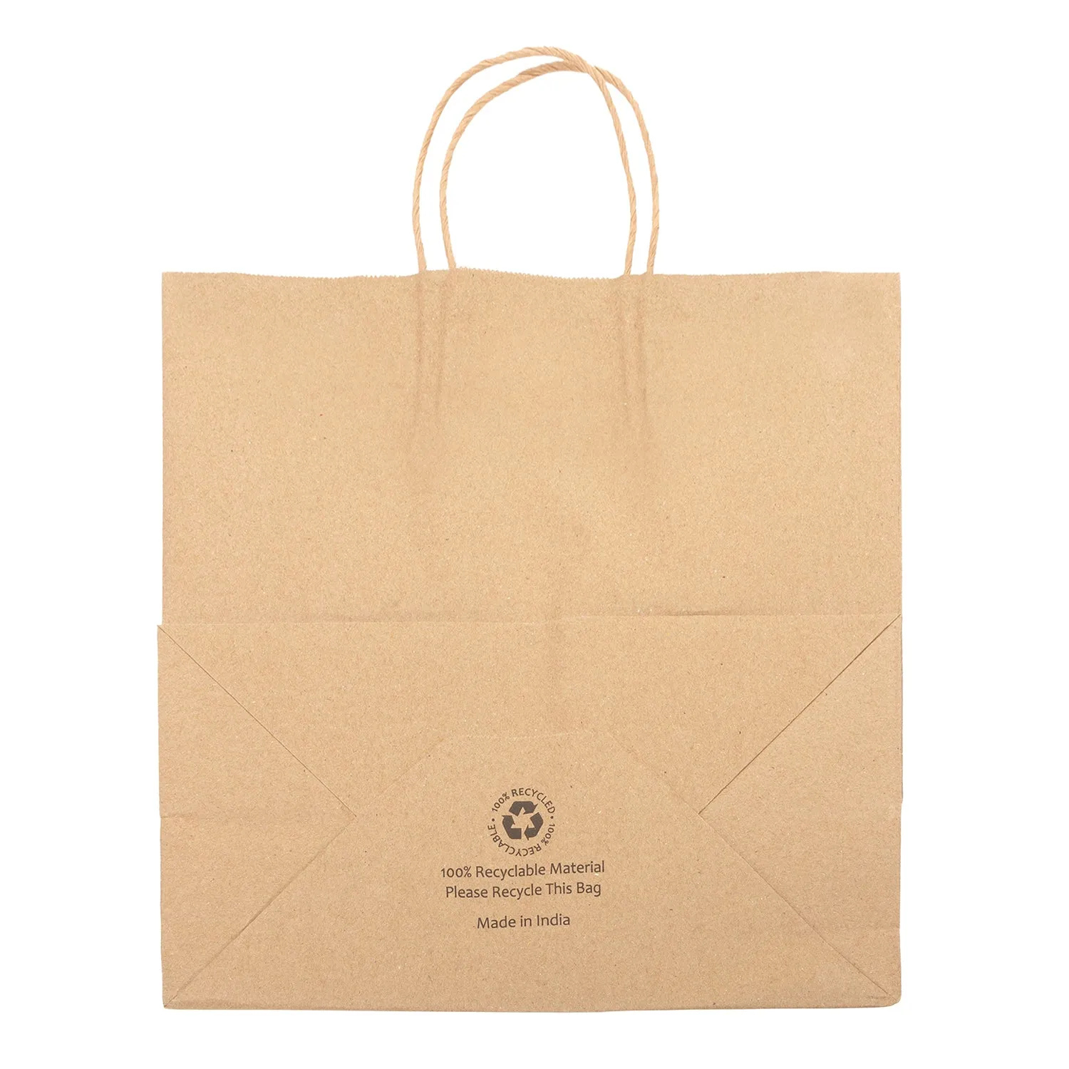 13" x 7" x 13" Twisted Handle Kraft Paper Bags, Case of 250