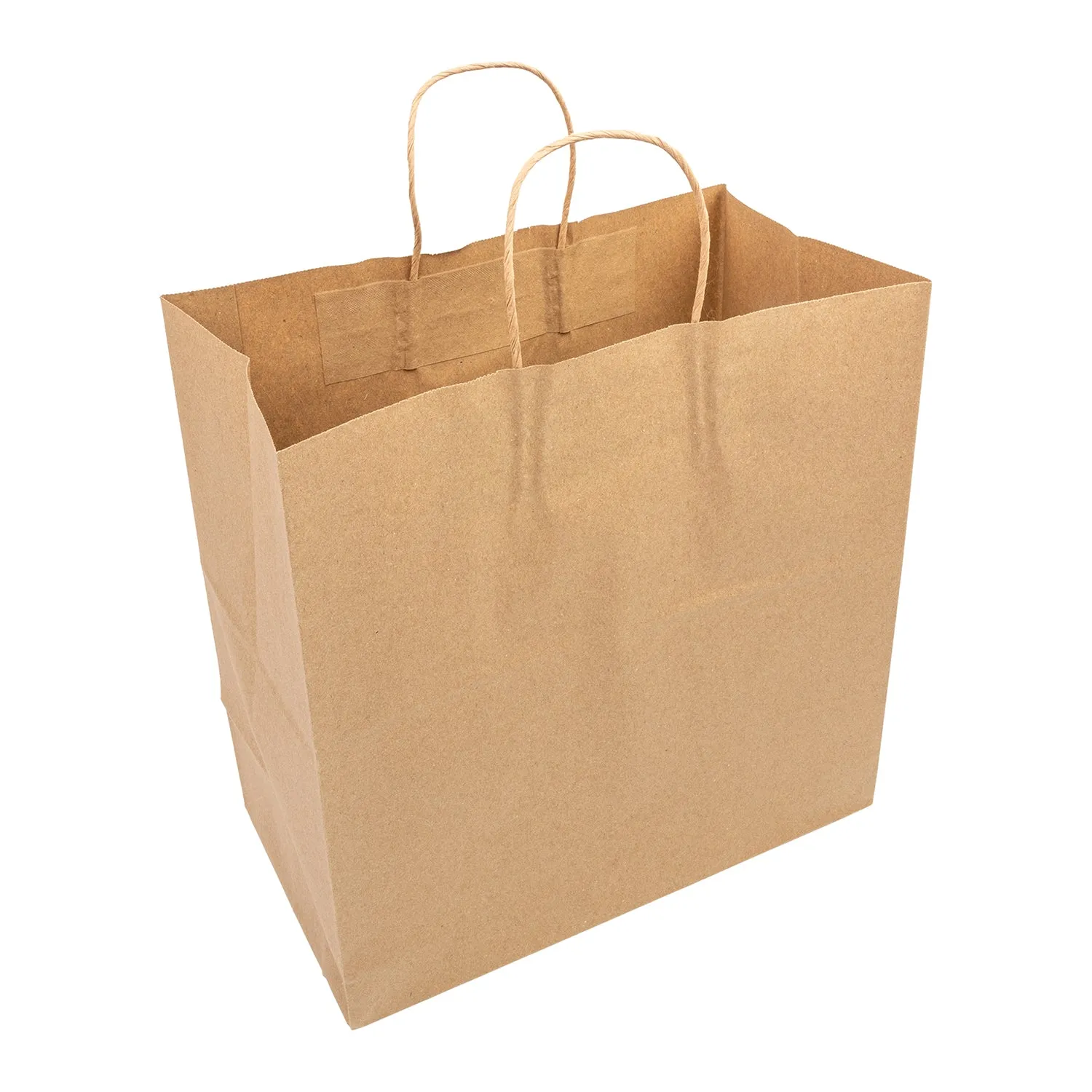 13" x 7" x 13" Twisted Handle Kraft Paper Bags, Case of 250