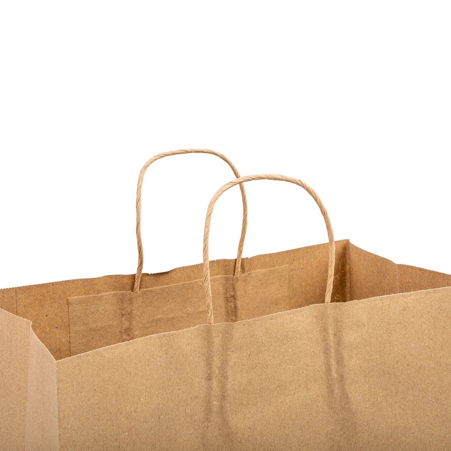 13" x 7" x 13" Twisted Handle Kraft Paper Bags, Case of 250