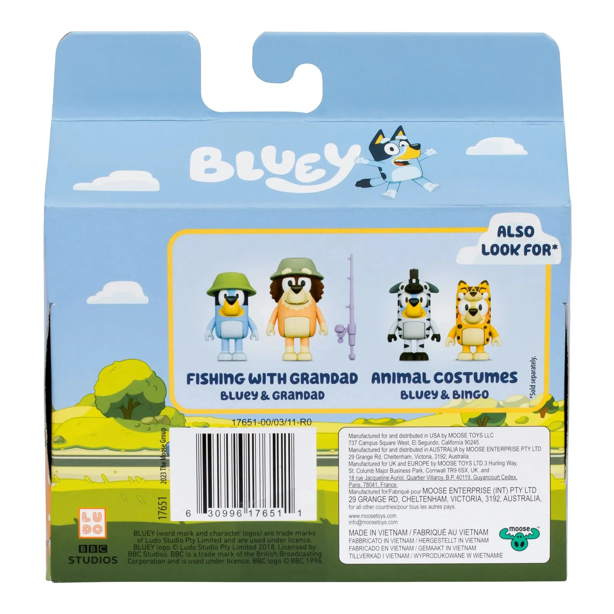 17648 BLUEY S11 FIGURE 2 PACK - ON HOLIDAY