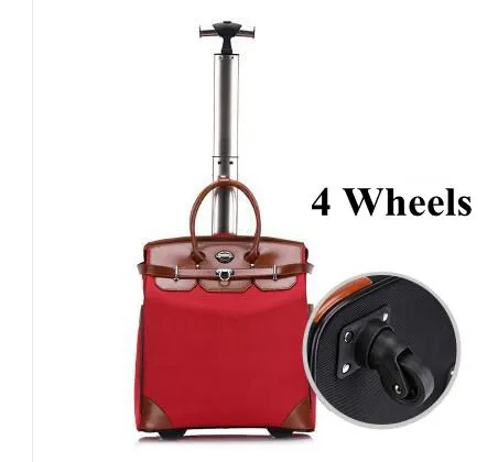 20 Inch  Women Travel Cabin Luggage Bag Trolley  Bag Trolley Suitcase Rolling Luggage Bag Baggage