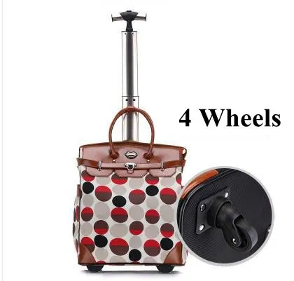 20 Inch  Women Travel Cabin Luggage Bag Trolley  Bag Trolley Suitcase Rolling Luggage Bag Baggage