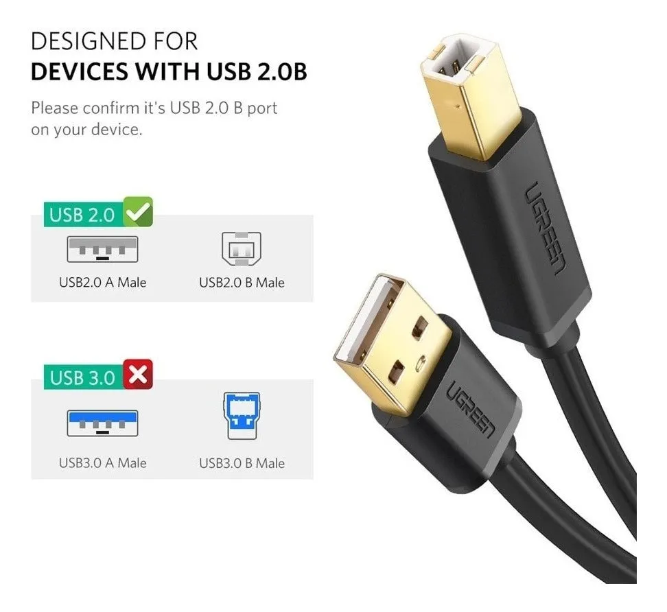 20846 USB 2.0 Printer Cable | 1M