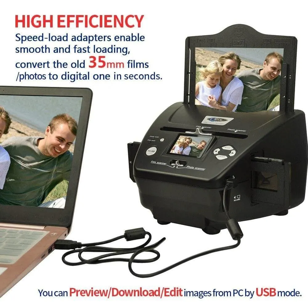 8.1 Mega Pixels Photo and Film Scanner 135 Negative Scanner Photo Scanner Combo