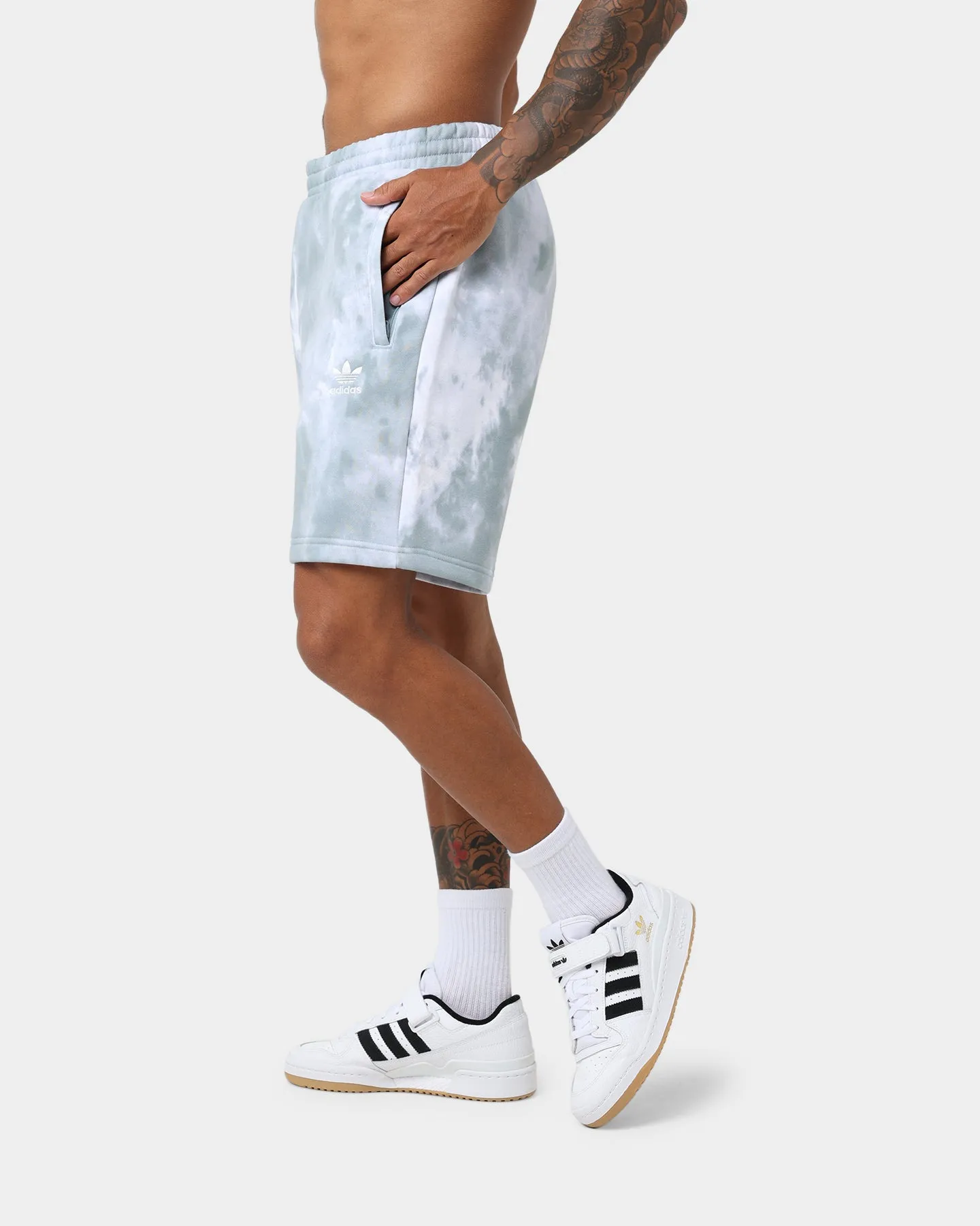 Adidas Adicolor Essentials Trefoil Tie-Dyed Shorts Magic Grey/Multi