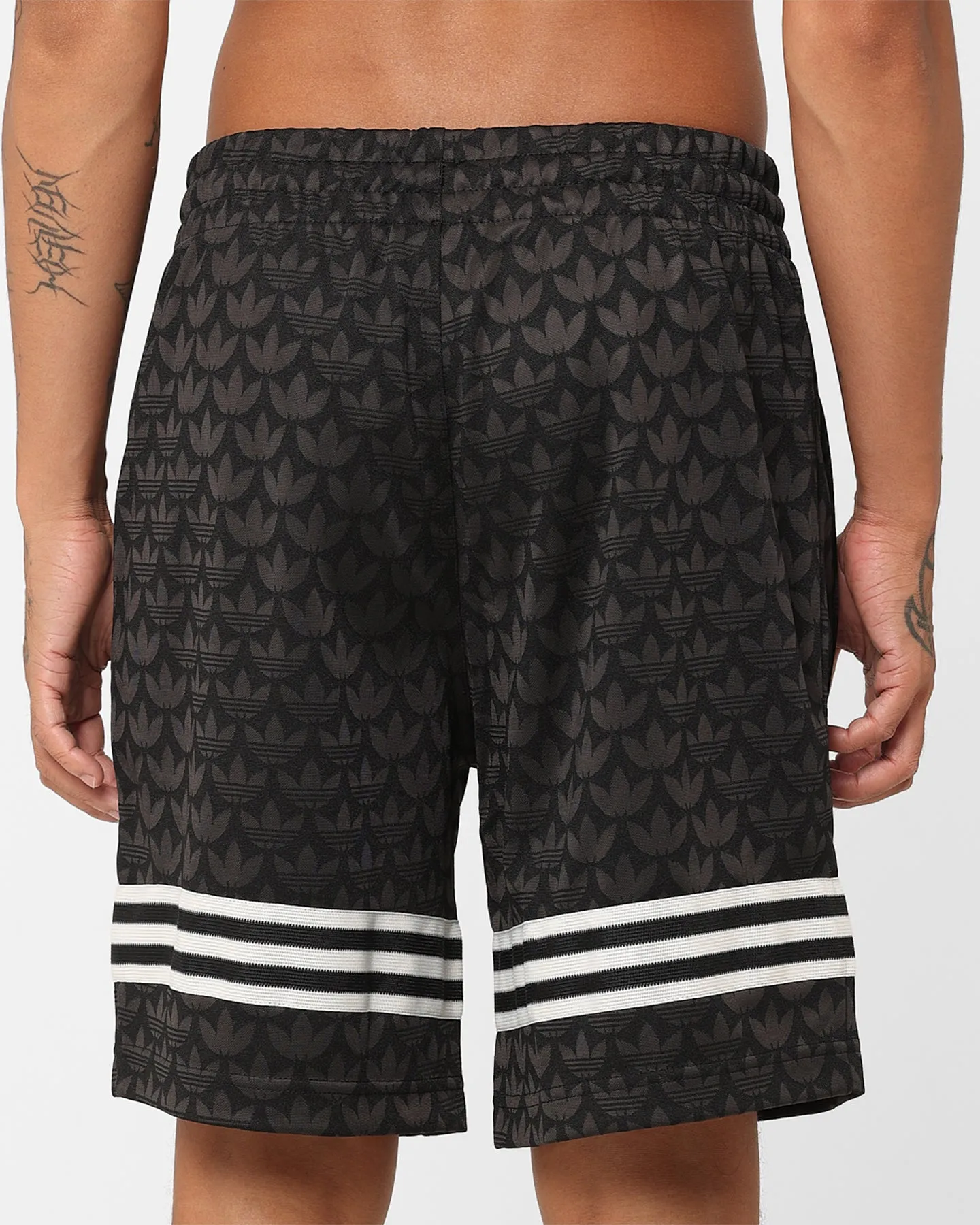 Adidas Adicolour Monogram Shorts Black
