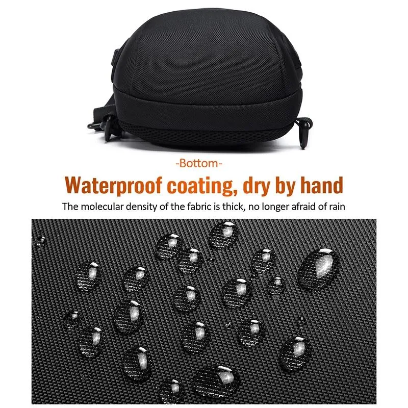 Anti Theft Men Waterproof Crossbody Bag With USB Port