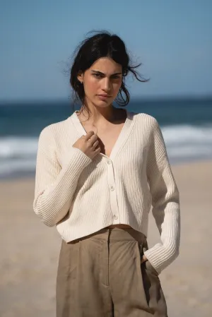 BAILEY CREAM COTTON CARDI