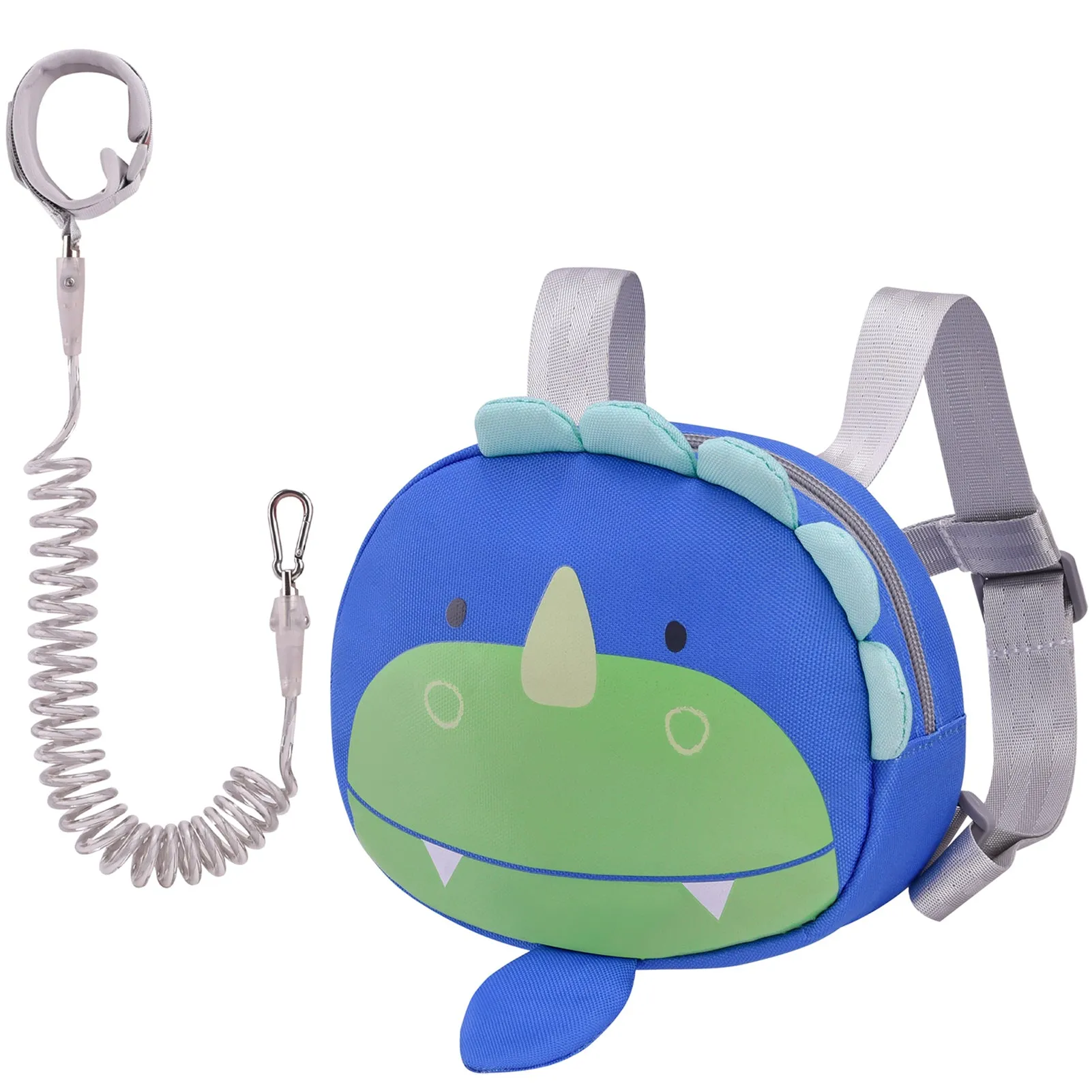 Bebamour Animal Toddler Backpack with Safety Reins Mini Bag with Safety Leash for Children Portable Backpack Rucksack with Safety Harness for Boys and Girls, Grey Bear