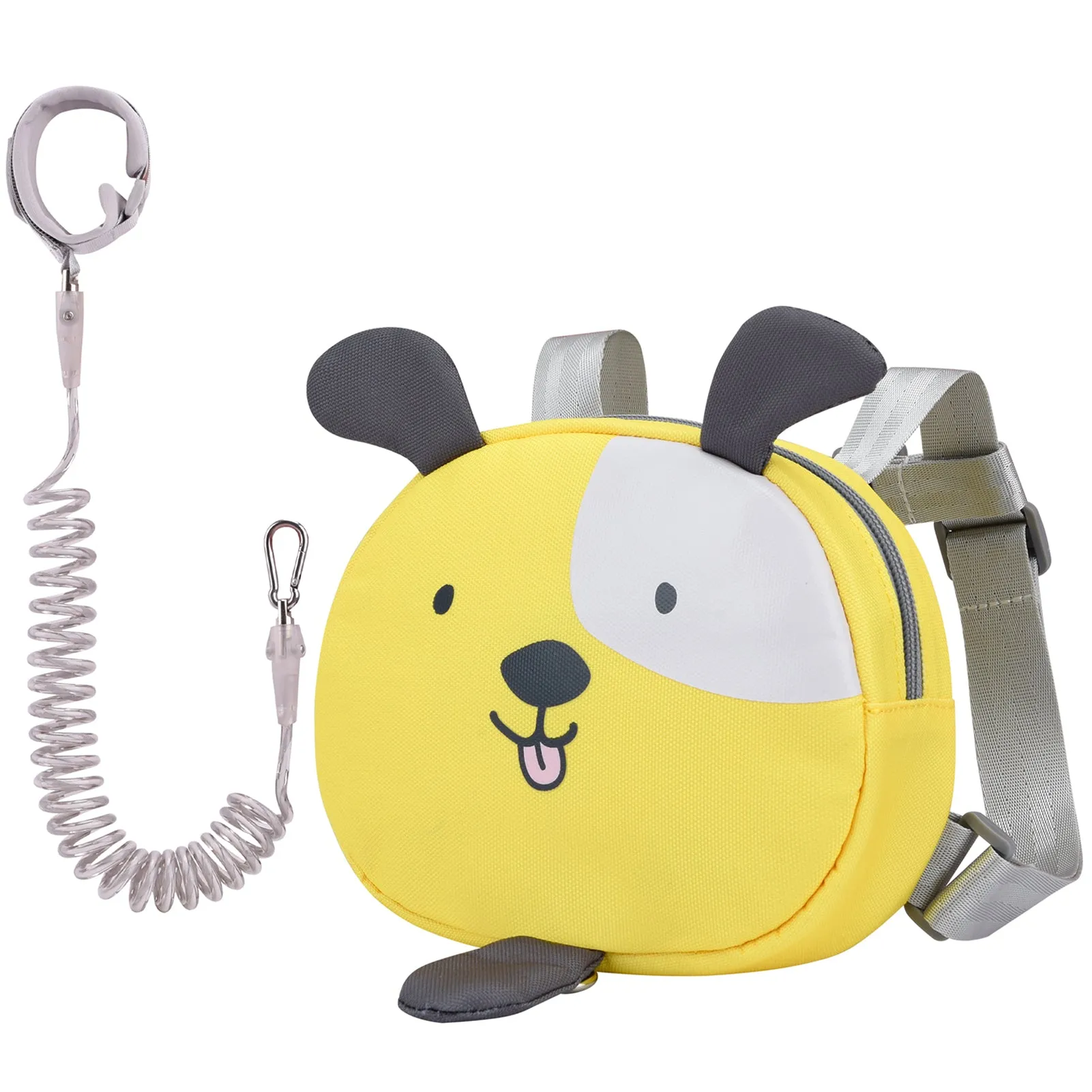 Bebamour Animal Toddler Backpack with Safety Reins Mini Bag with Safety Leash for Children Portable Backpack Rucksack with Safety Harness for Boys and Girls, Grey Bear