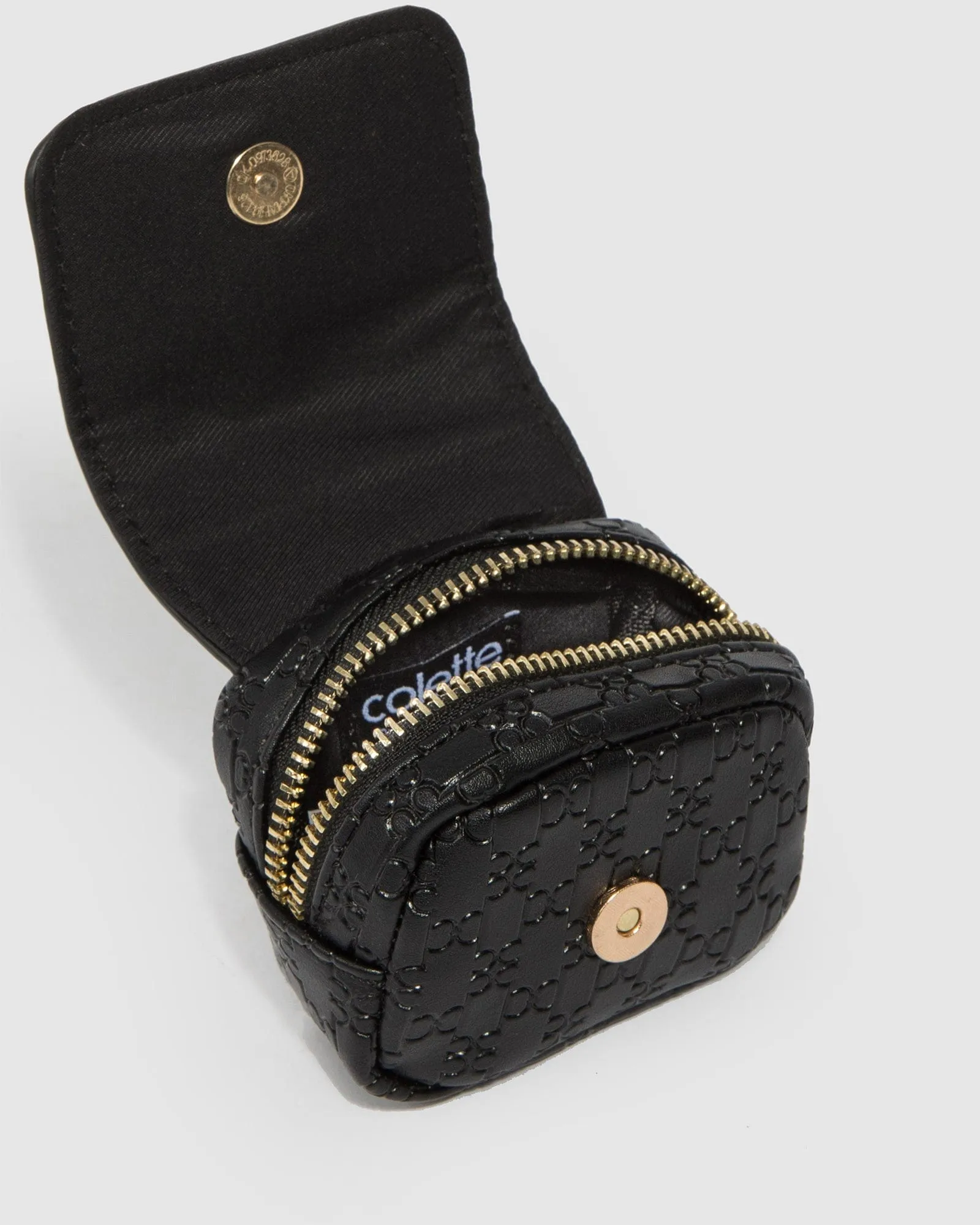 Black Della Keyring Pouch