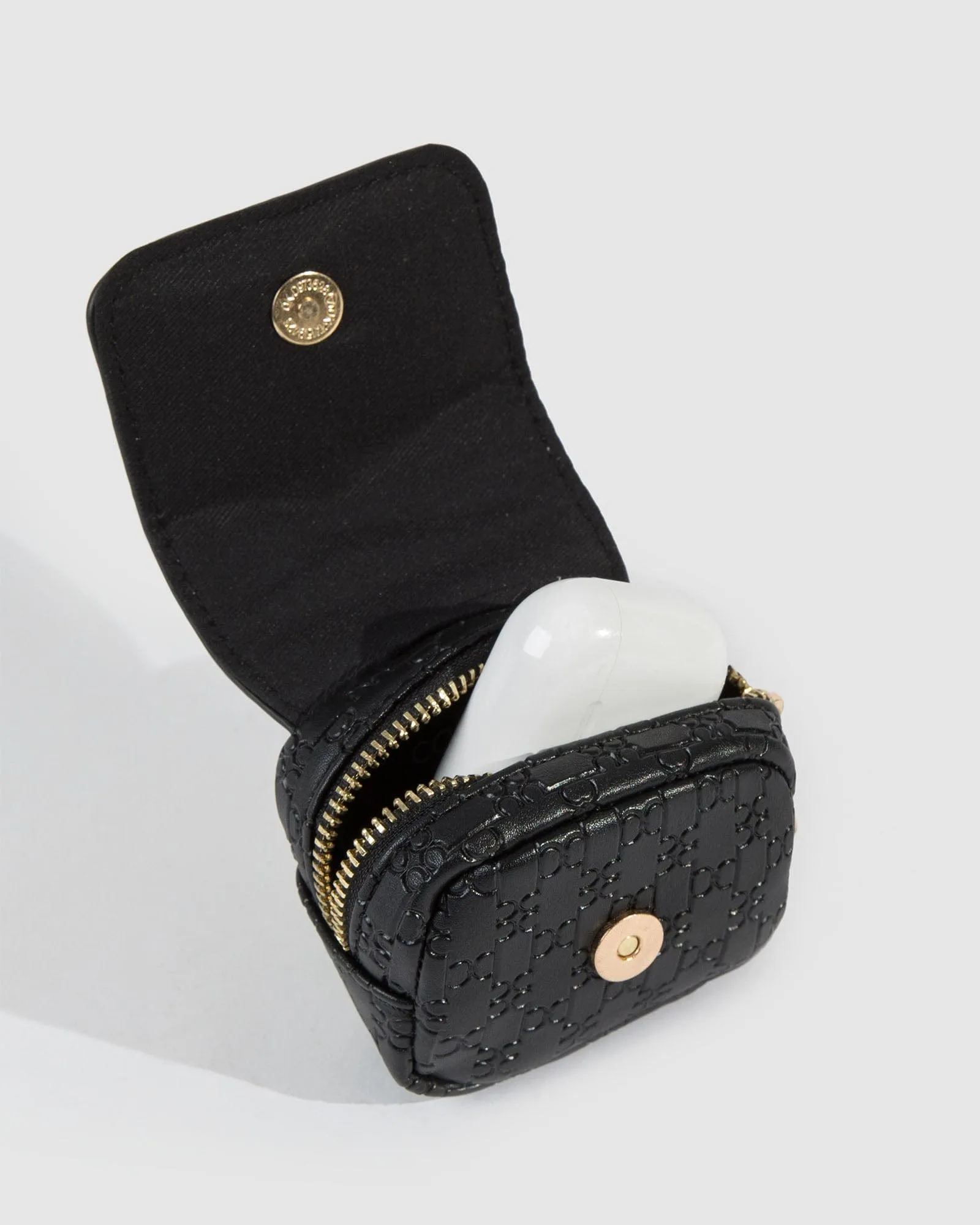 Black Della Keyring Pouch