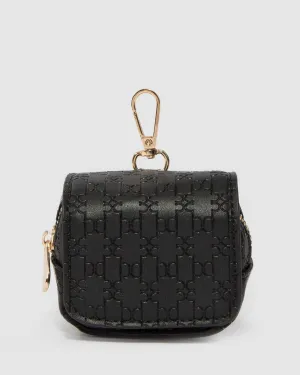 Black Della Keyring Pouch