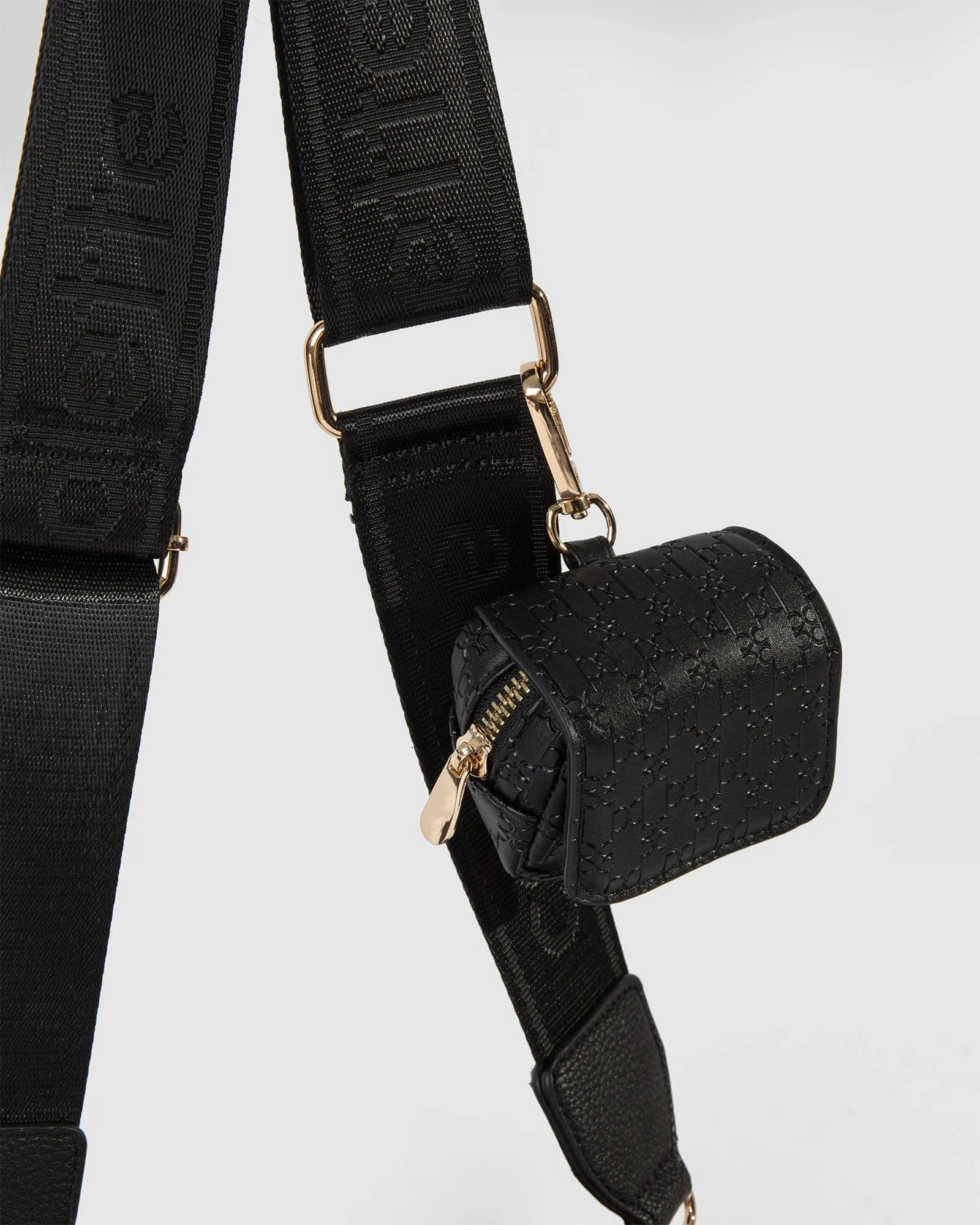 Black Della Keyring Pouch