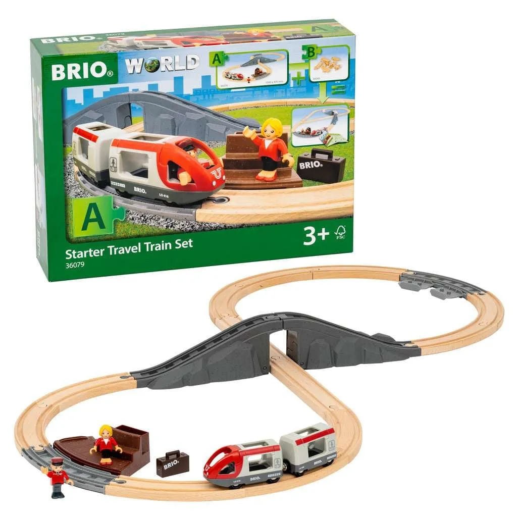 BRIO World – 36079 Starter Travel Train Set