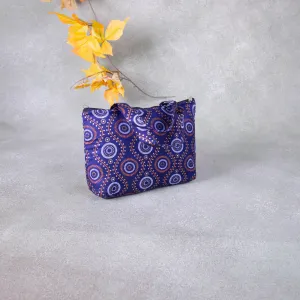 Bristlefront everyday handy bags Blue Colour with Circle Design