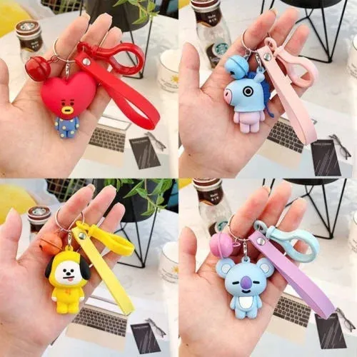 BTS Band Tata | Silicone 3D Lanyard | Keychain