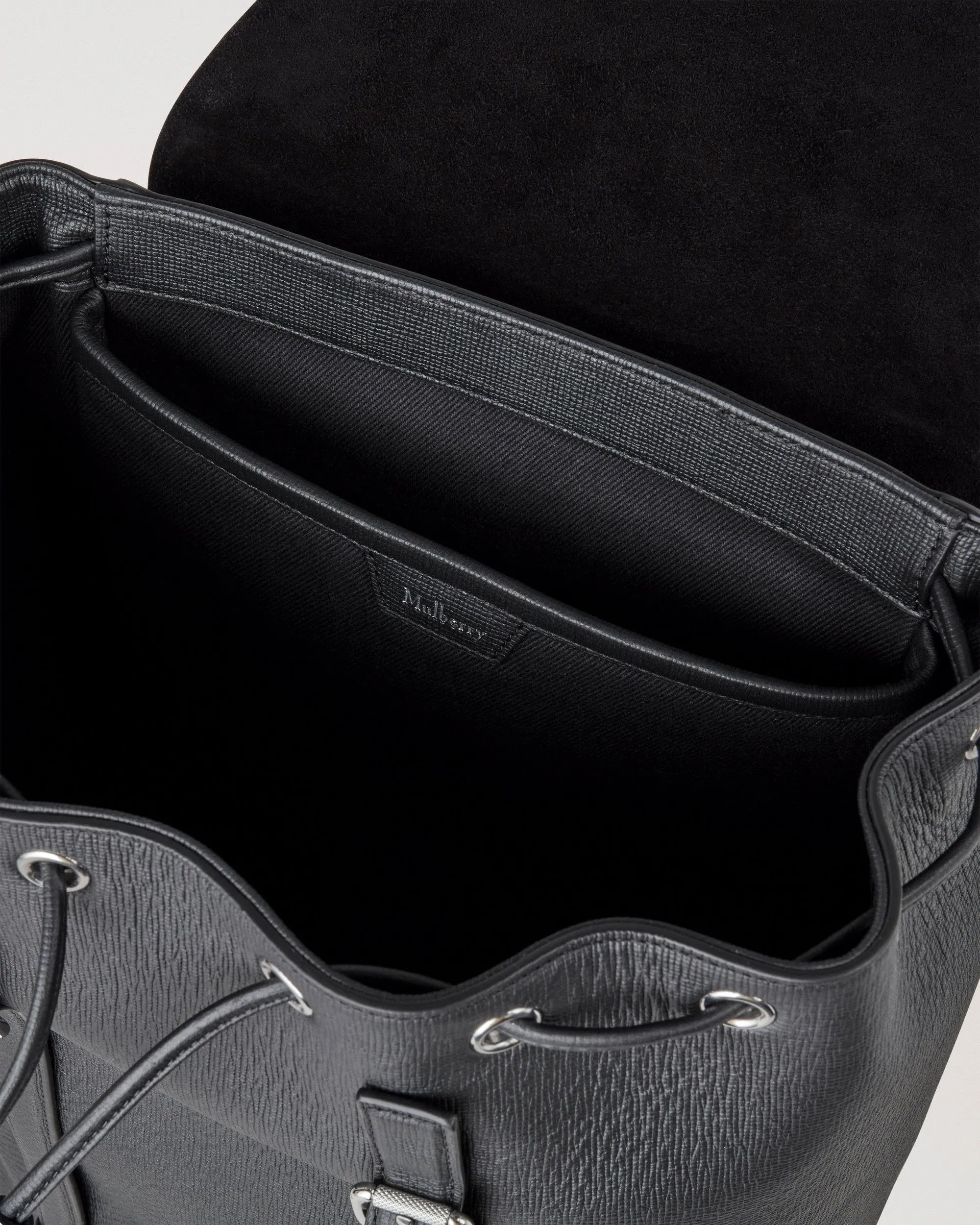 Camberwell Backpack Black Cross-Boarded Grain