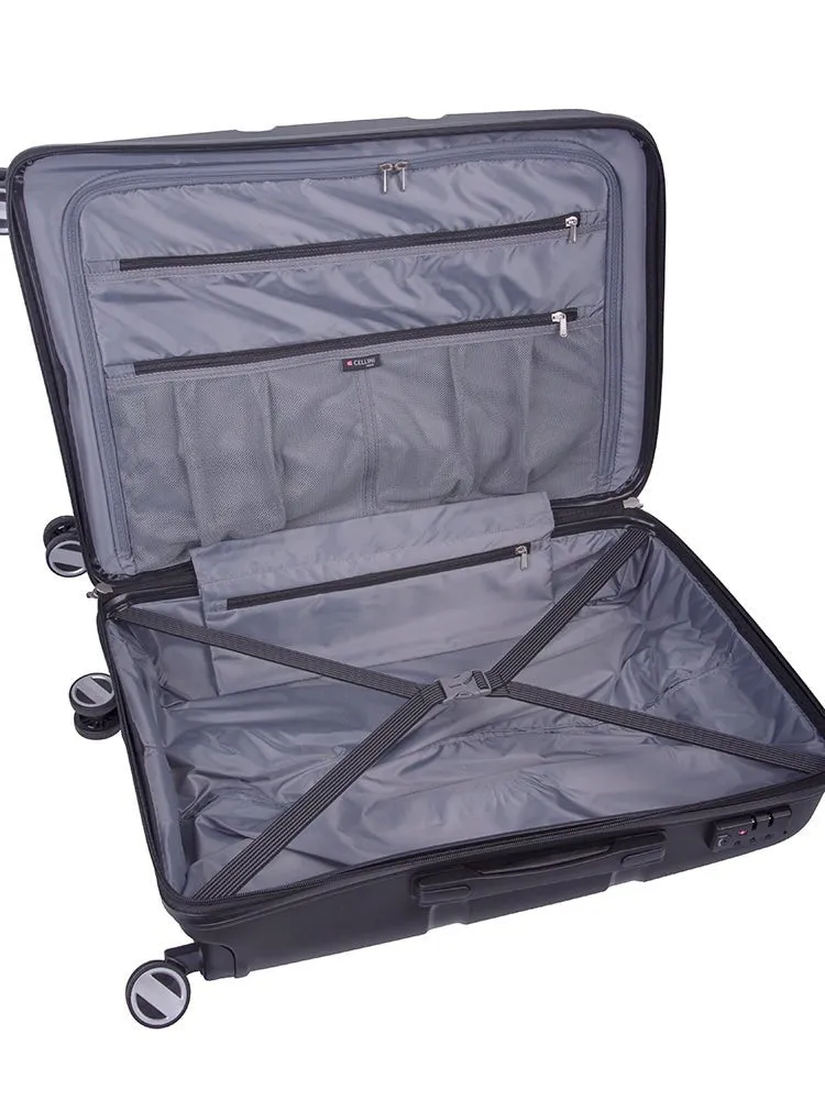 Cellini Cruze 650mm 4 Wheel Trolley Case | Black