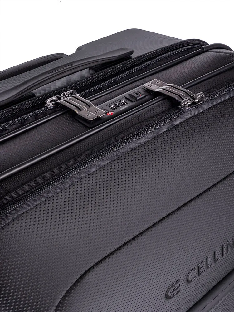 Cellini Pro X Medium Trolley Pullman with Oversized Fastline Wheels | Black