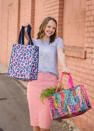 Colorful Printed Reusable Gift Totes