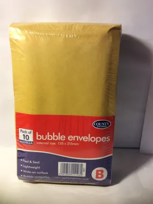 County bubble BJiffy bags-int-120x215mmX10-20 %code-153