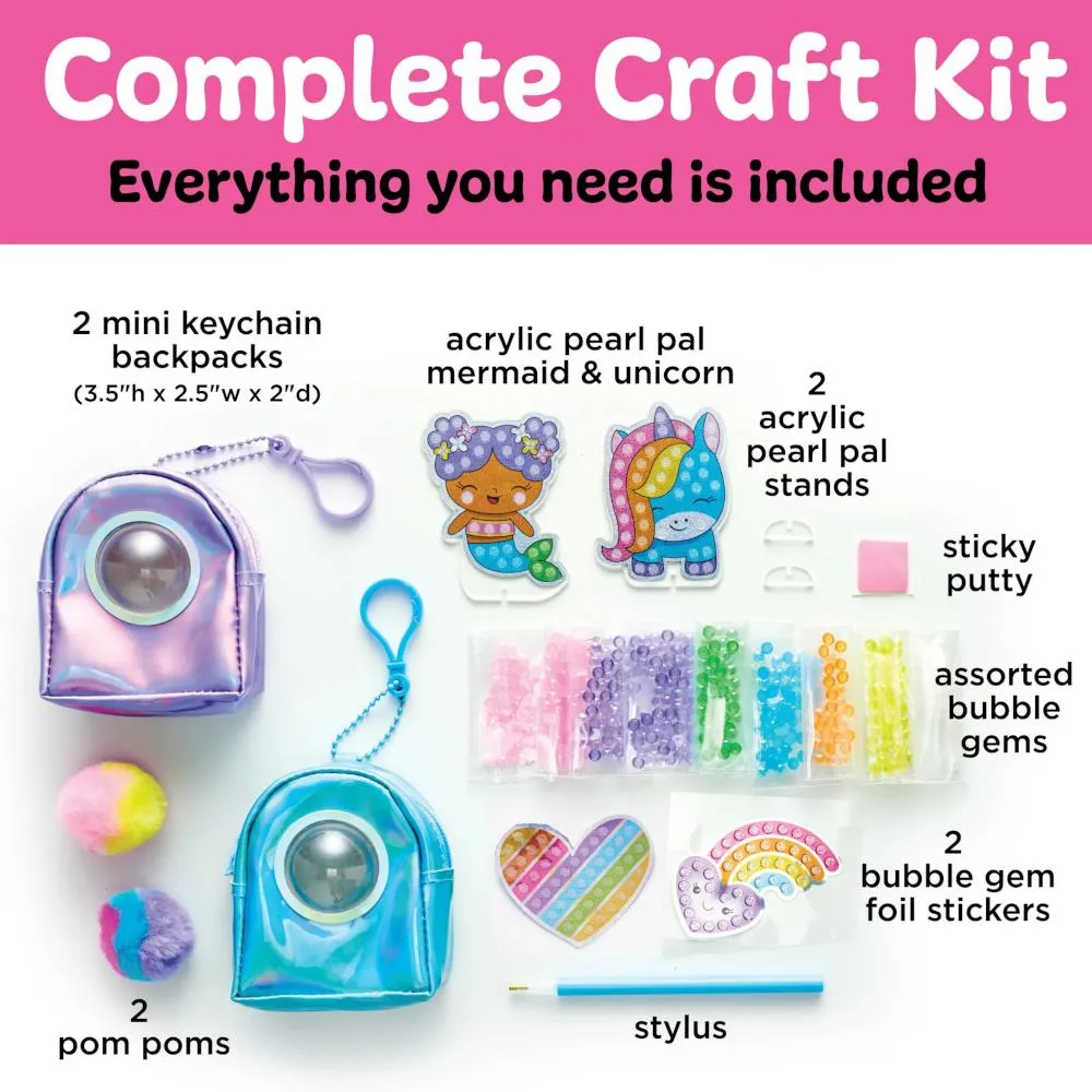 Creativity for Kids Bubble Gems Backpack Keychains