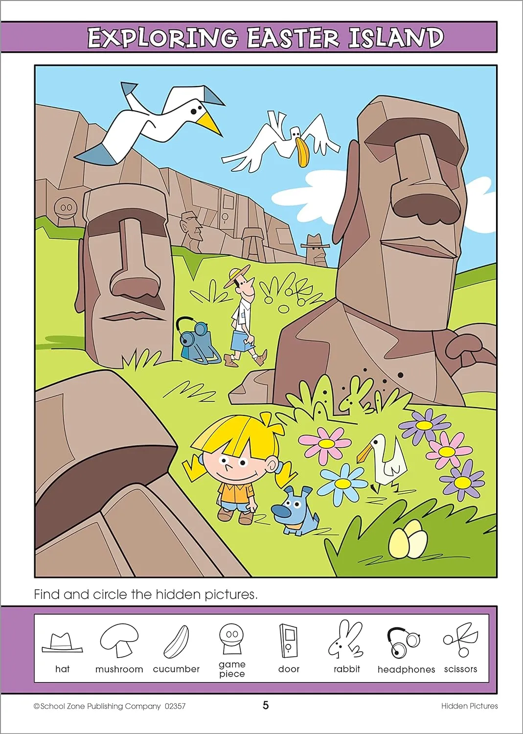 Hidden Pictures Around the World Workbook - Ages 5 , Hidden Objects, Hidden Picture Puzzles, Geography, Global Awareness, and More