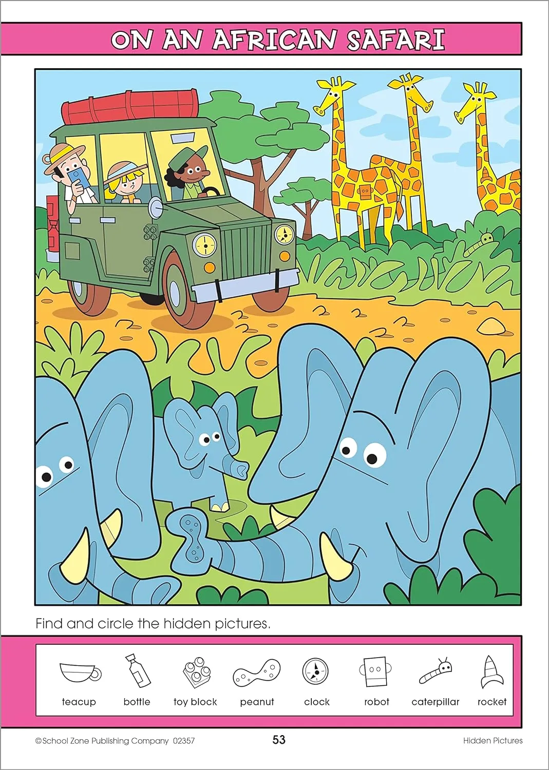 Hidden Pictures Around the World Workbook - Ages 5 , Hidden Objects, Hidden Picture Puzzles, Geography, Global Awareness, and More