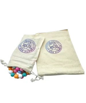 Hypnotic Dog Drawstring Tote