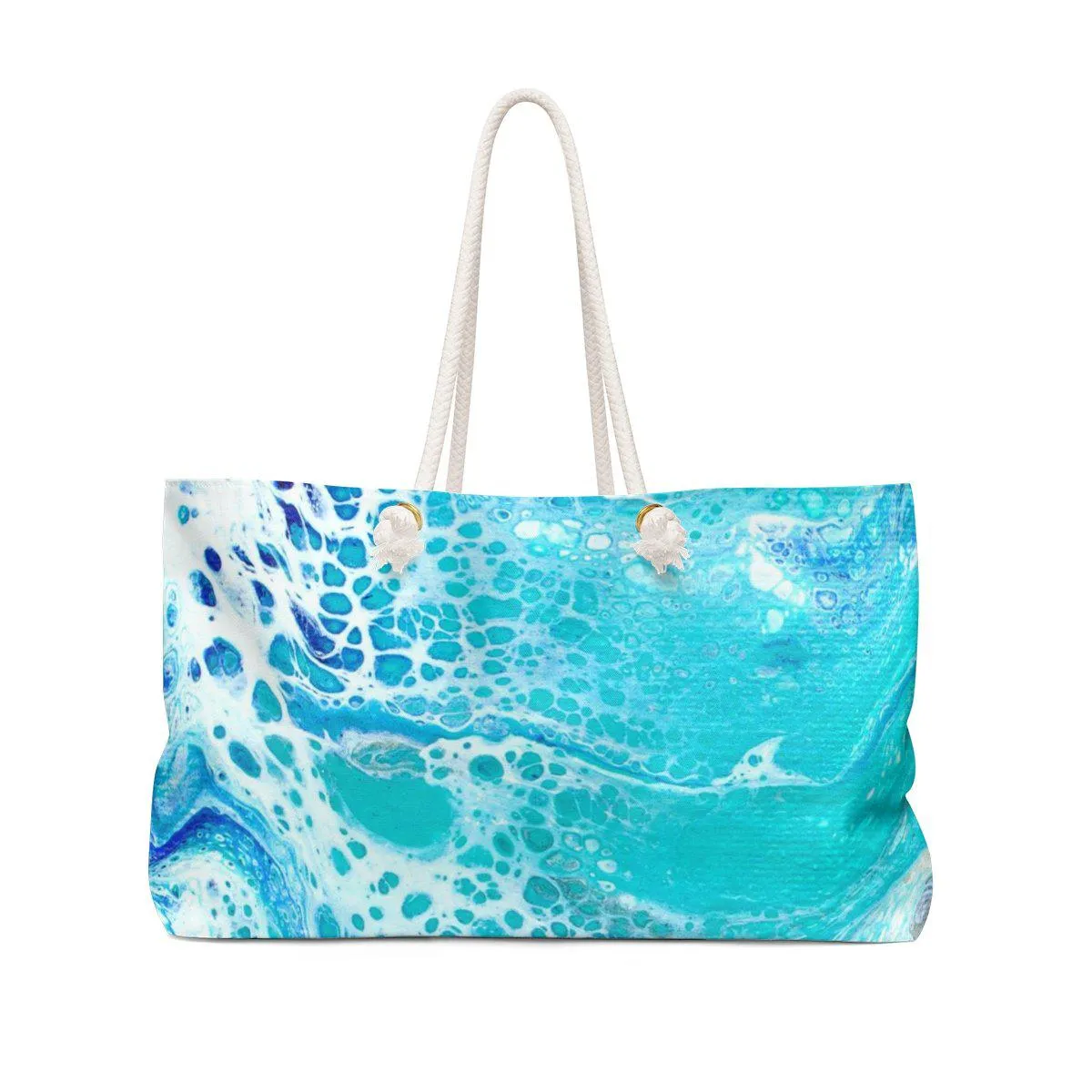 Indian Shores FL Nautical Map Weekender Bag with Tranquil Waters Back
