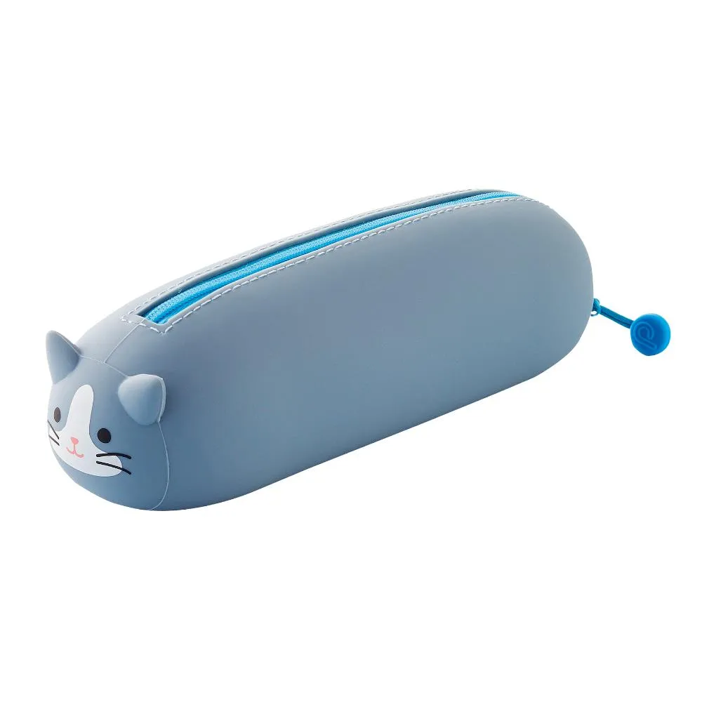 Lihit Lab Punilabo Pen Pouch - Grey Cat