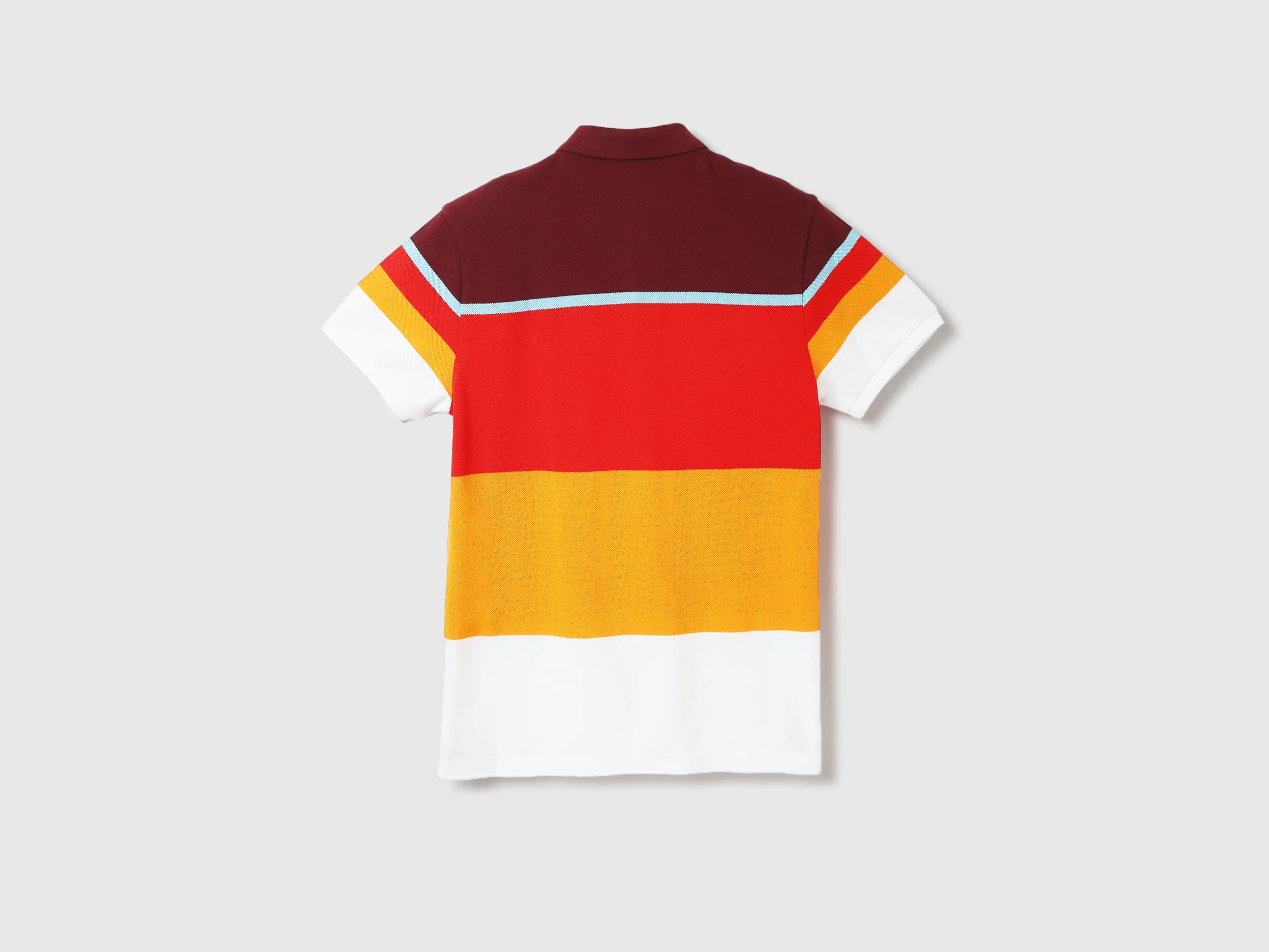 Men Colorblock Polo Collar T-Shirt