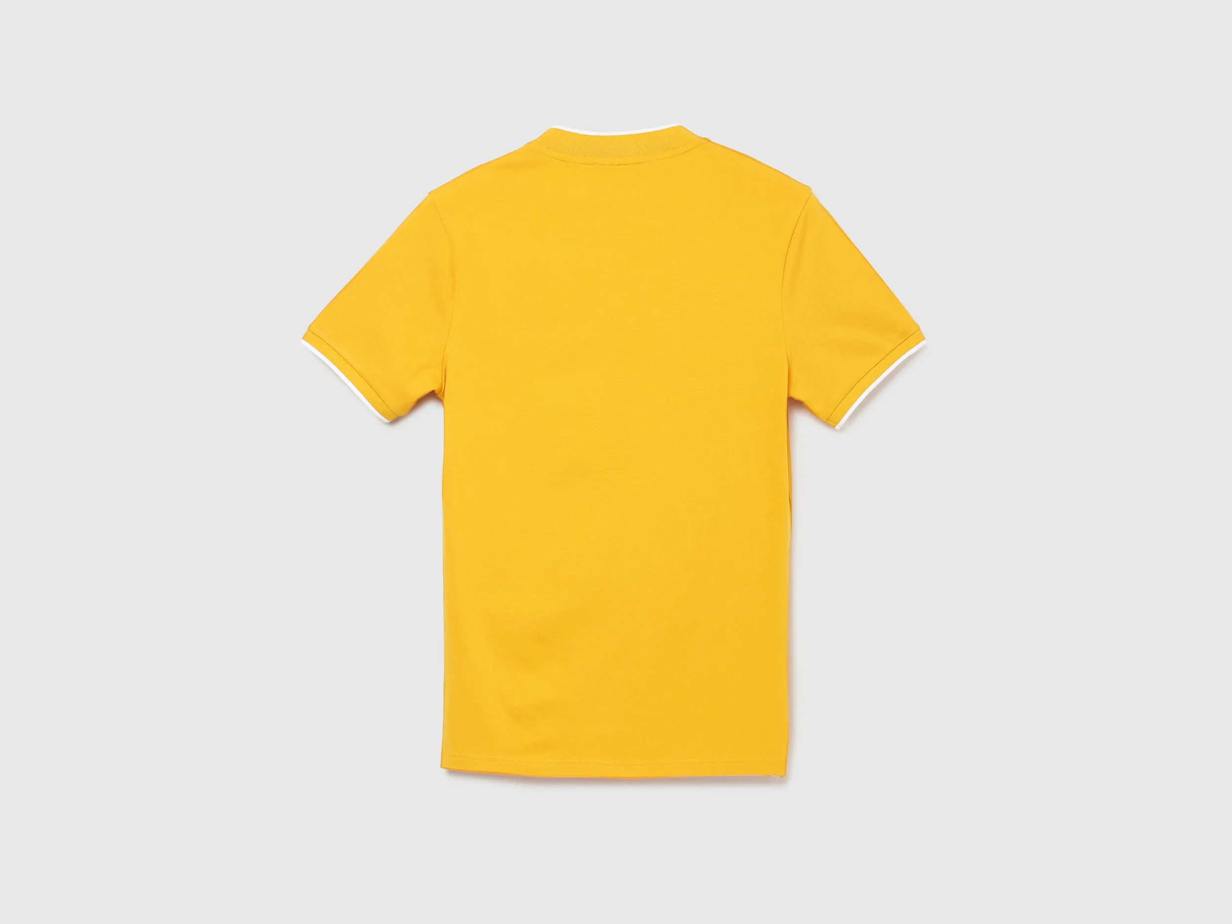 Men Solid Stand Collar T-Shirt