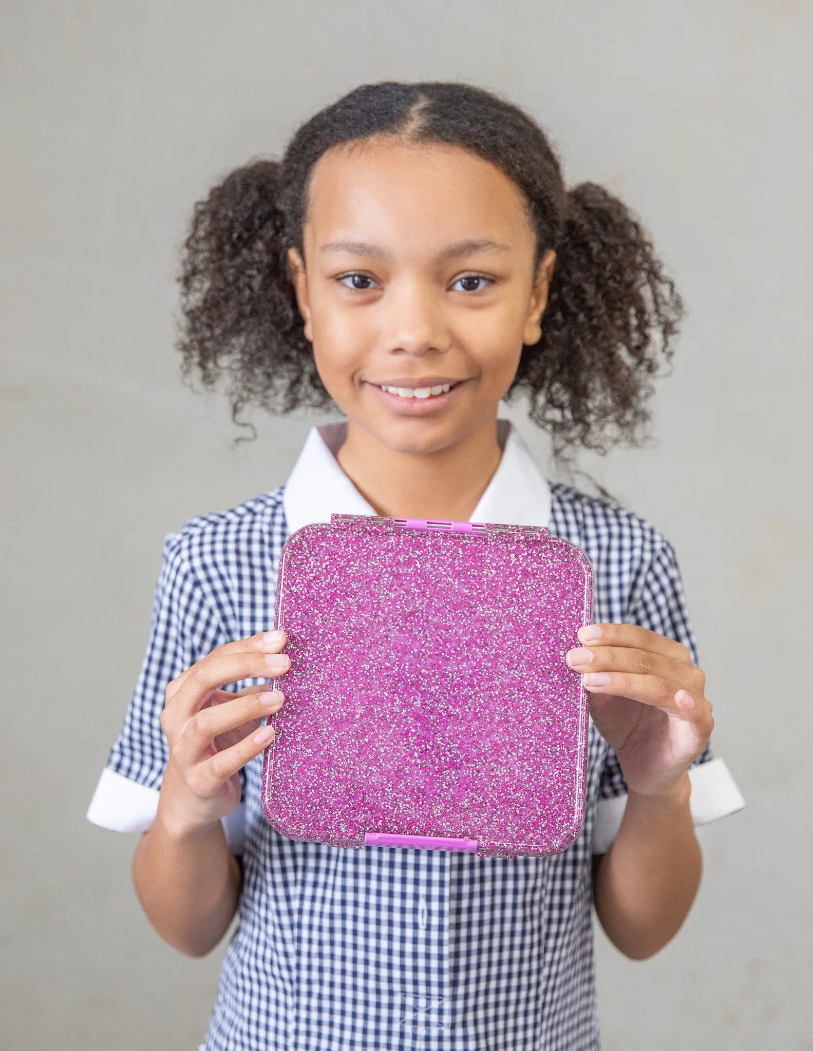 MontiiCo Bento Five Lunch Box - Magenta Glitter