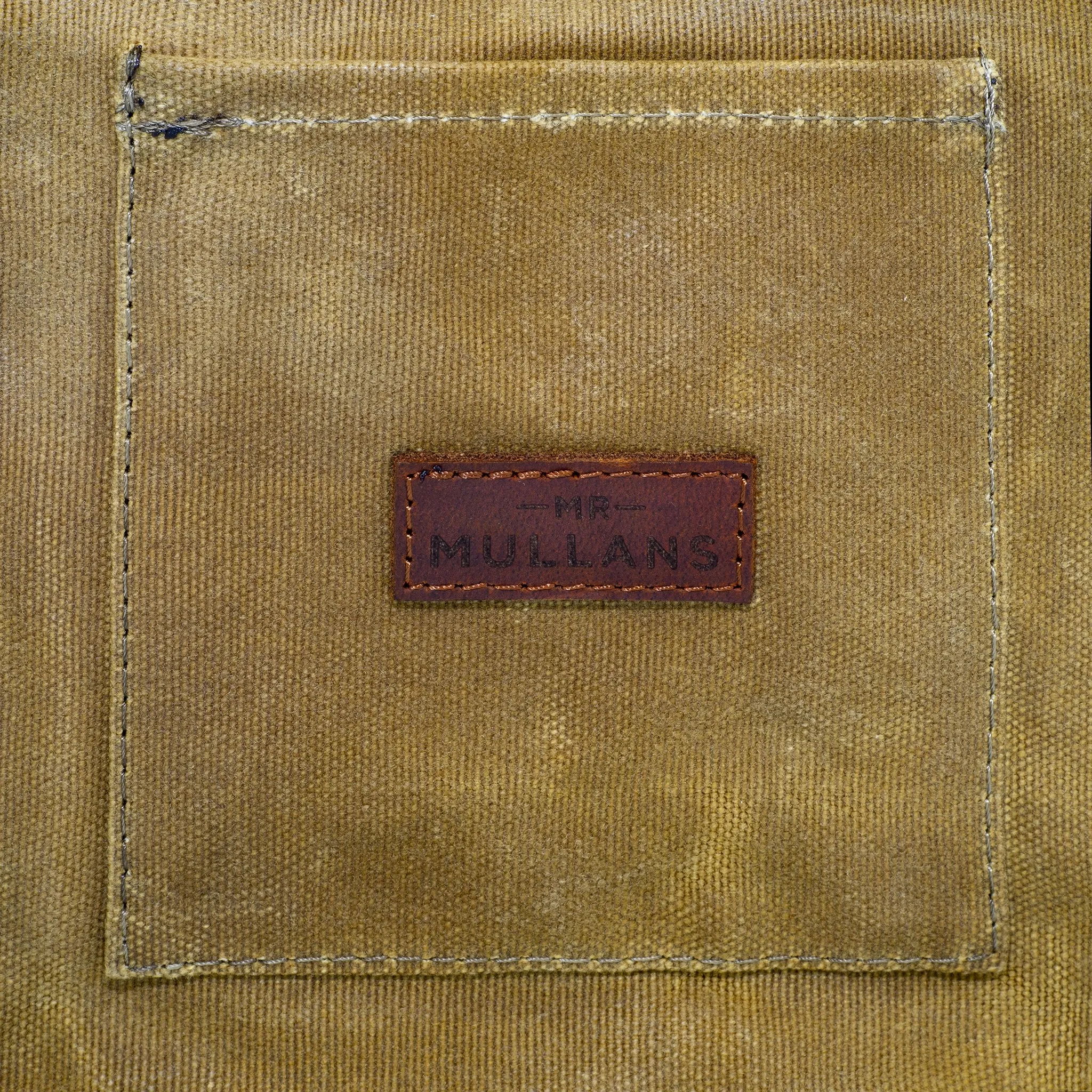 Mr Mullan's Canvas & Leather Wash Bag - Beige