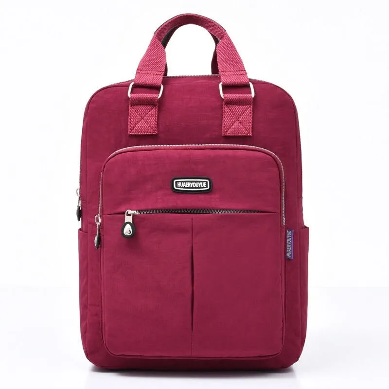 Multifunction Nylon Anti Theft Waterproof Women's Backpack