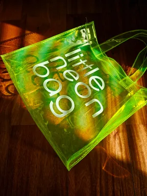 Neon mini beach bags