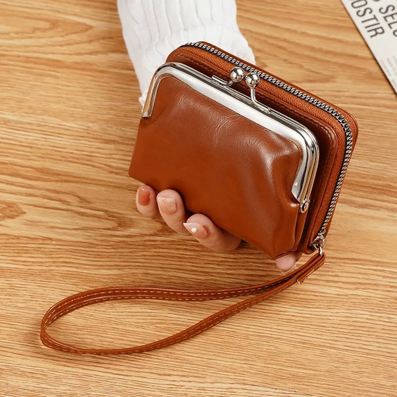New Wallet Women's Cross-border Bag Women's Buckle Coin Purse
