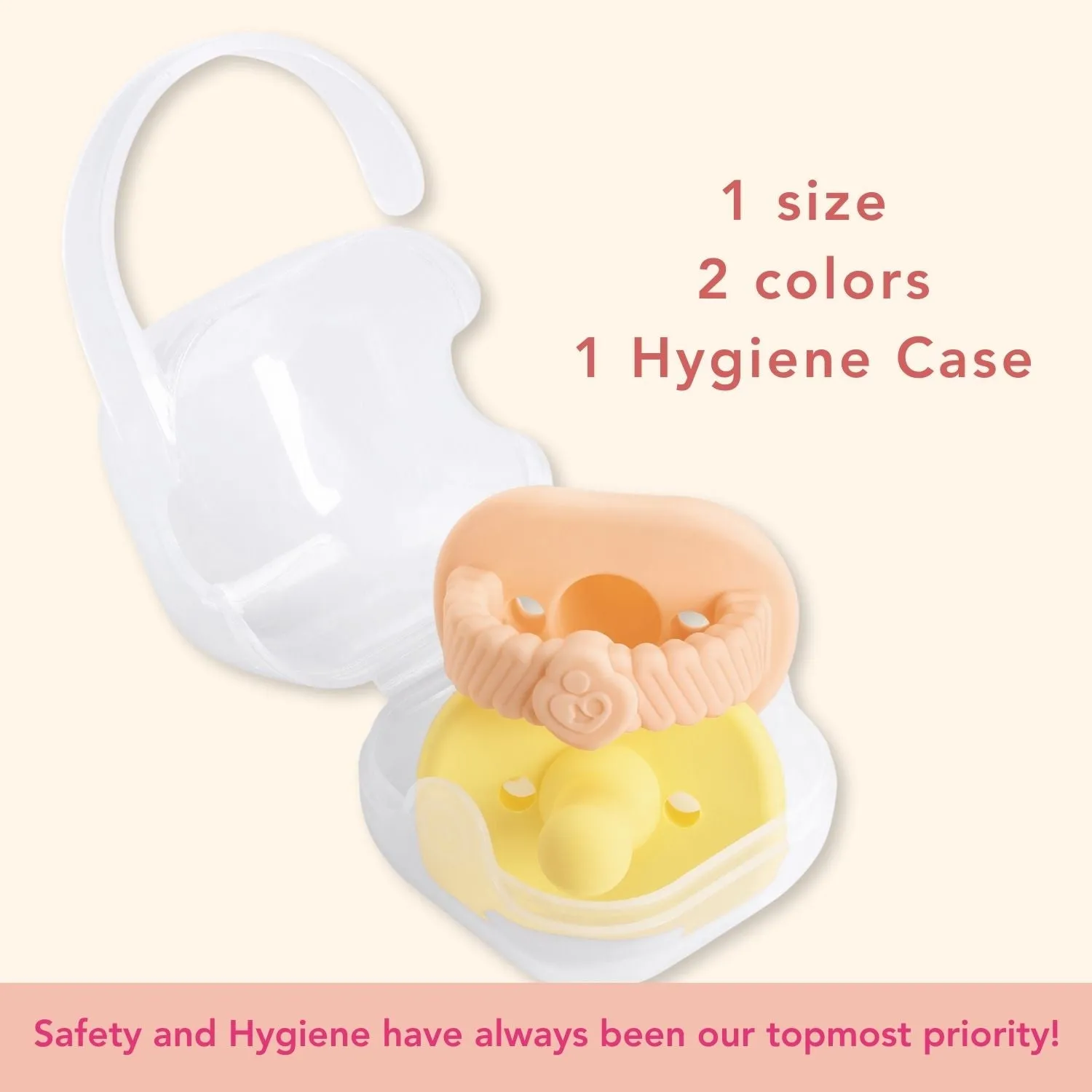 Newborn Teether Pacifiers 2 in 1 (6 Months onwards)