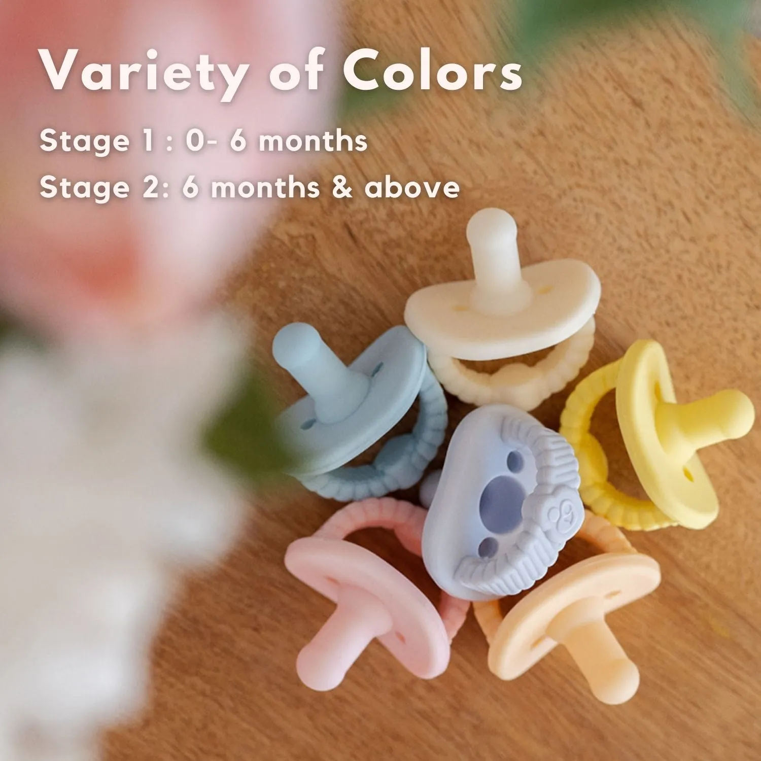 Newborn Teether Pacifiers 2 in 1 (6 Months onwards)