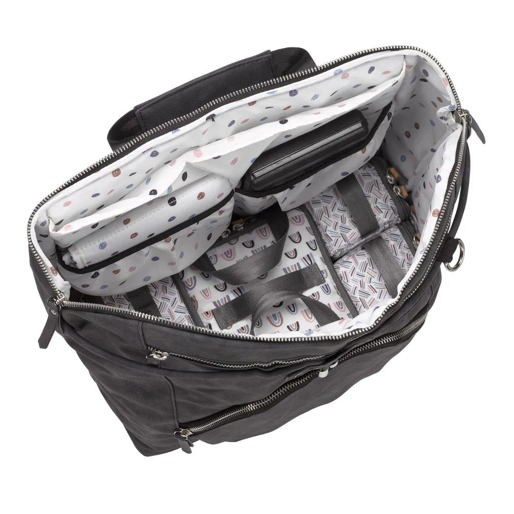 Petunia Pickle Bottom Cinch Convertible Diaper Bag Backpack - Midnight Matte