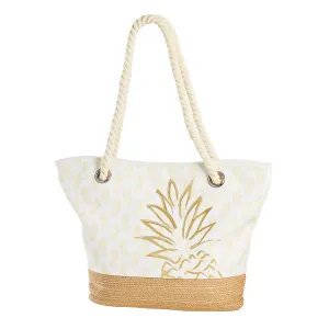 Pineapple Large Gold Tote Bag