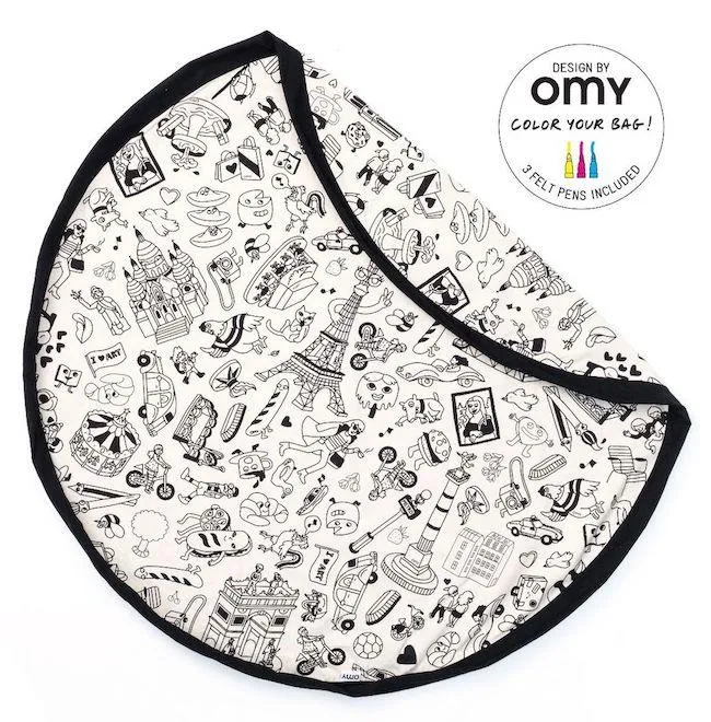 Play and Go Toy Bag - Paris Colour My Toy Bag