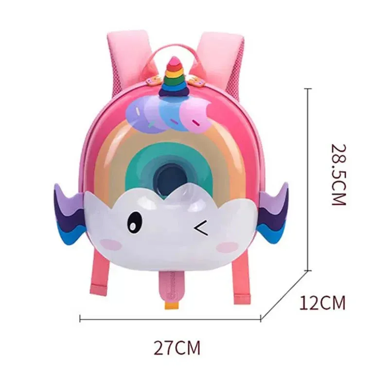 Rainbow Unicorn, Donut Backpack for Toddlers & Kids
