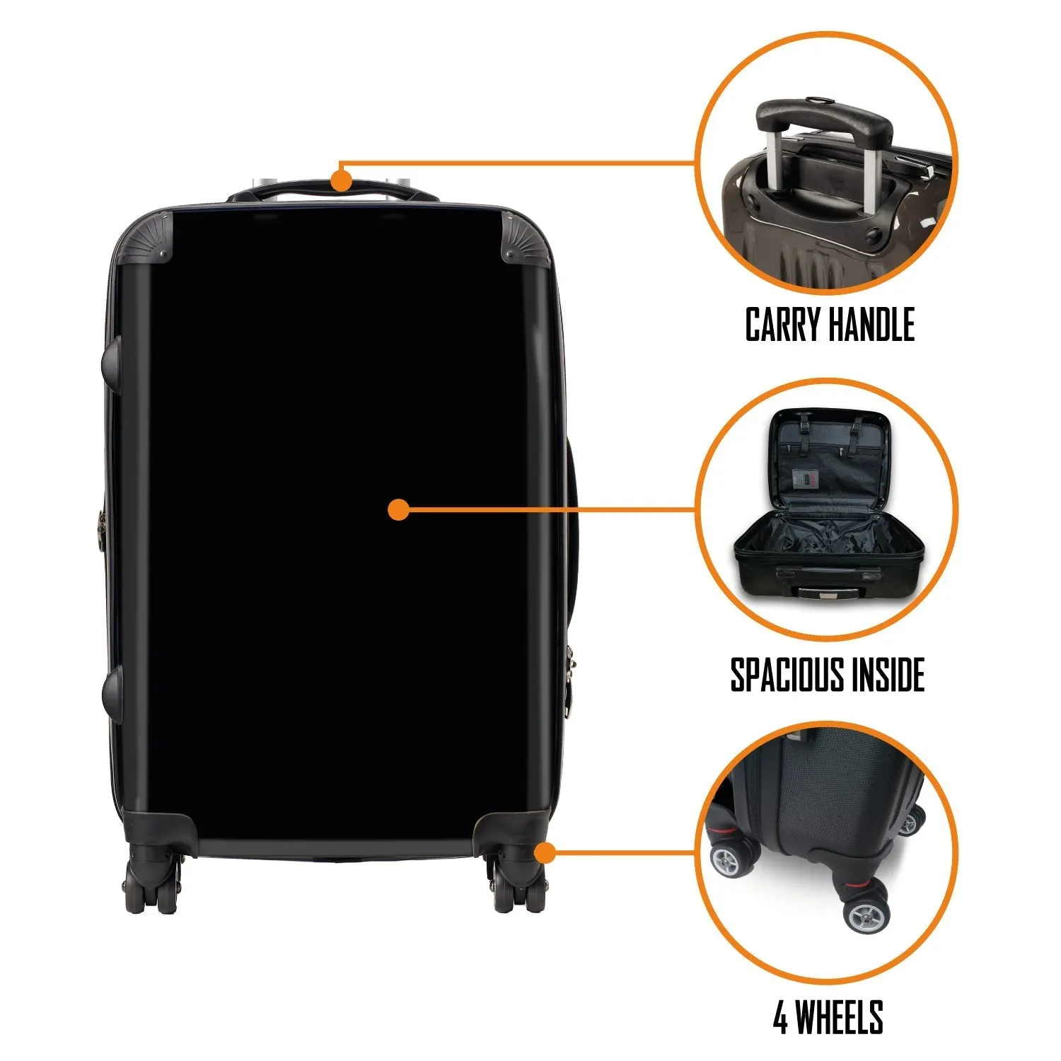 Rocksax Grateful Dead Luggage - Steal Your Face
