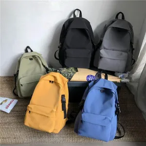 Schoolbag Korean Harajuku Ulzzang Large Capacity High School Backpack Female College Student Simple Backpack Male Ins Fashion