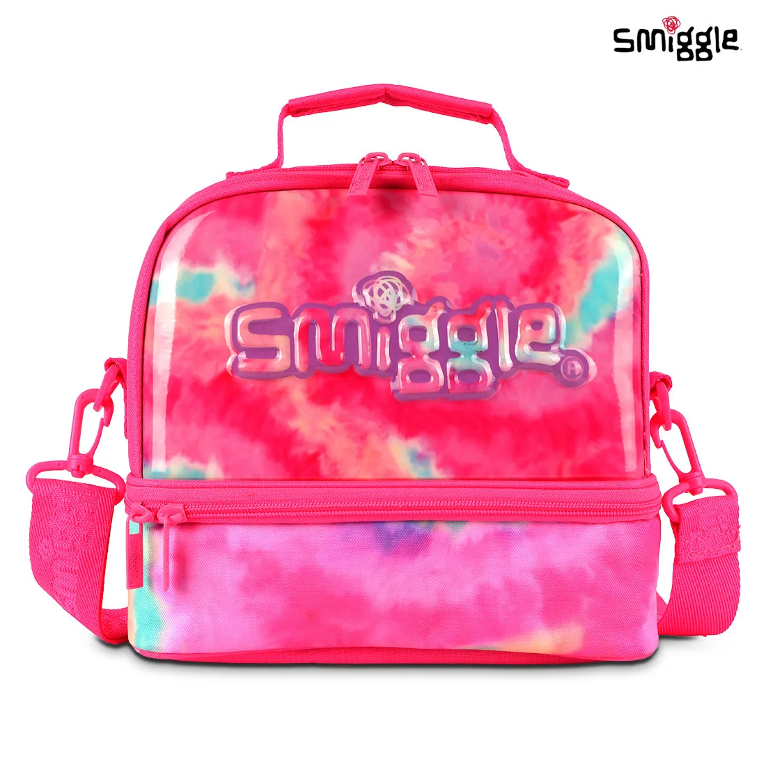 Smiggle Vivid Hardtop Lunchbox (Bag) Pink, 3Y 