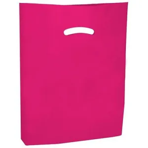 Super Gloss Die Cut Handle Bags. - 20 x 20 x 5 - (Hot Pink)