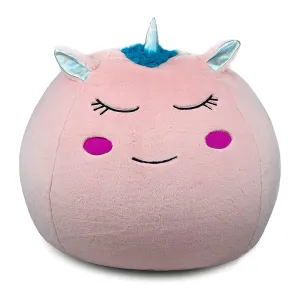 Unicorn Bean Bag Chair Cover for Kids (26 x 24 Inch) Ultra-Soft and Fluffy Fur-Like Cover